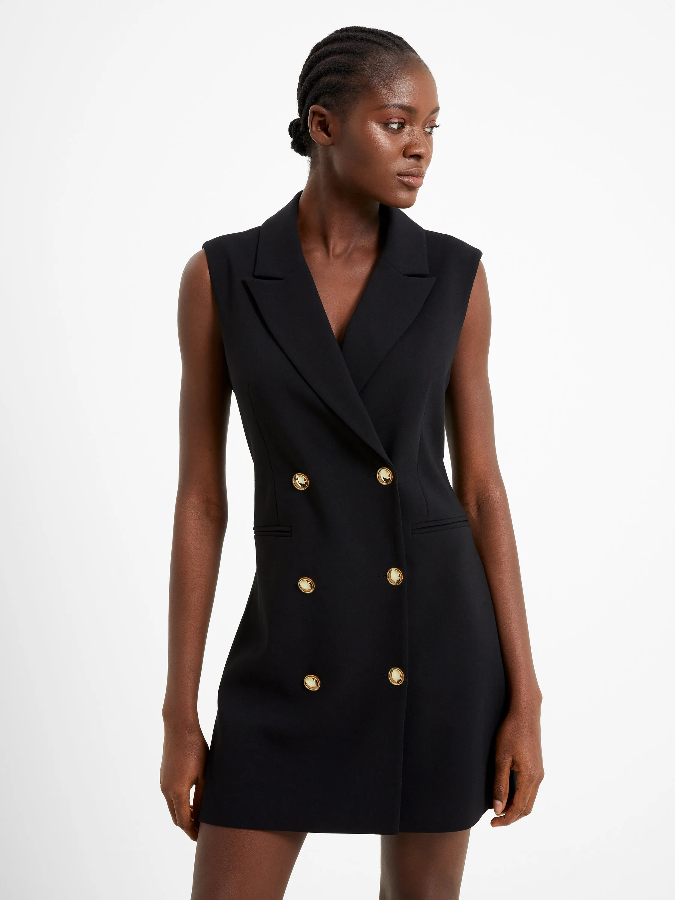 Whisper Sleeveless Tux Dress
