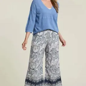 Women's Tribal | Pull On Printed Pants with Side Slits | Pacific